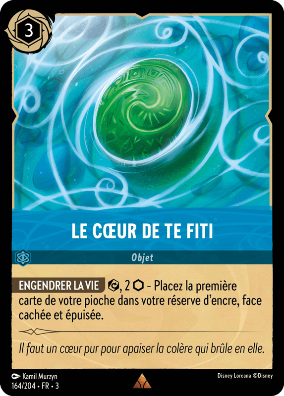 Le cur de Te Fiti - Objet 164/204 - Lorcana S3 FR