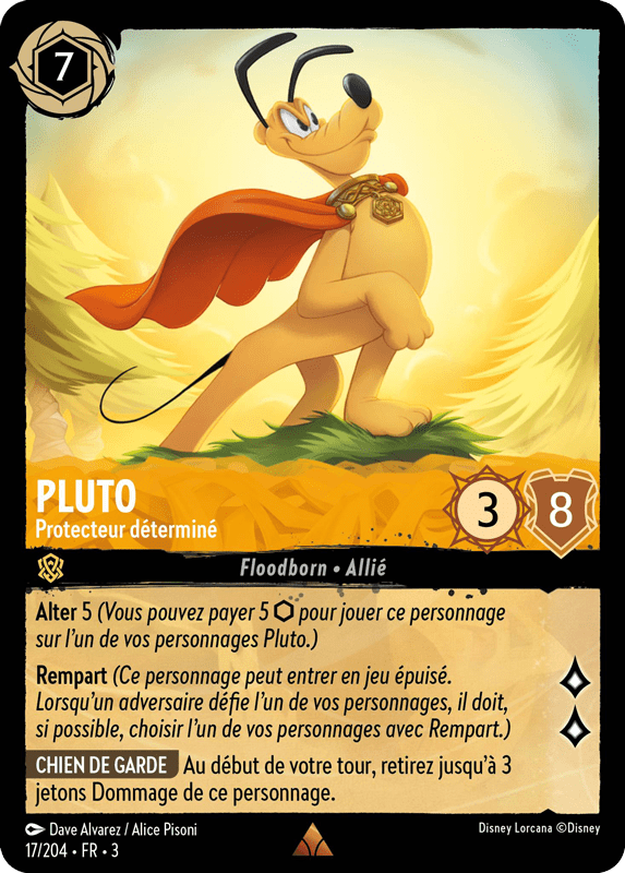 Pluto - Protecteur déterminé 17/204 - Lorcana S3 FR