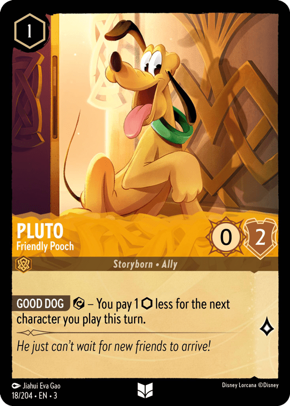 Pluto - Gentil cabot 18/204 - Lorcana S3 FR