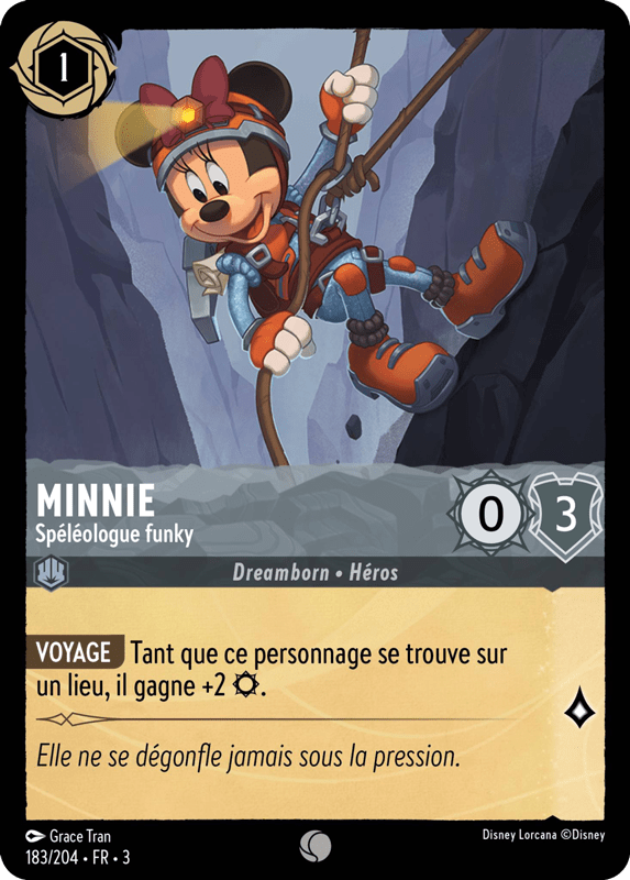 Minnie - Spéléologue funky 183/204 - Lorcana S3 FR