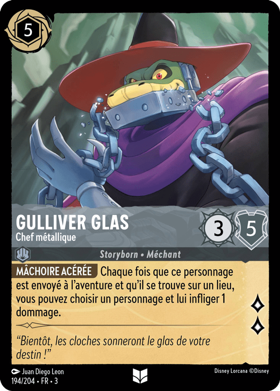 Gulliver Glas - Chef métallique 194/204 - Lorcana S3 FR