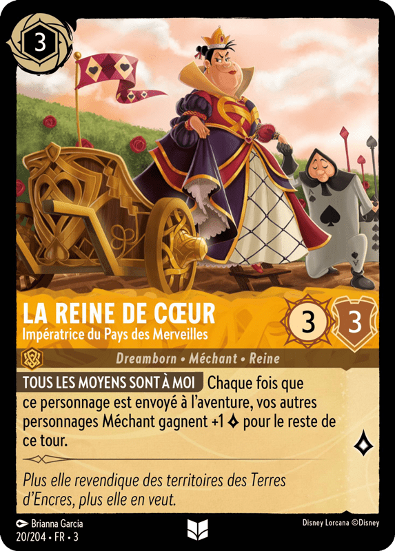 La Reine de cur - Impératrice du Pays des Merveilles 20/204 - Lorcana S3 FR