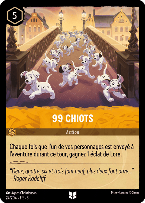 99 Chiots - Action 24/204 - Lorcana S3 FR