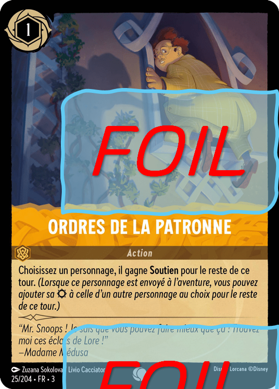 Ordres de la patronne FOIL [25/204 FR 3]