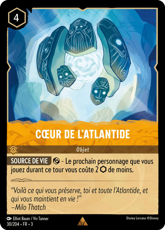 Cur de lAtlantide - Objet 30/204 - Lorcana S3 FR