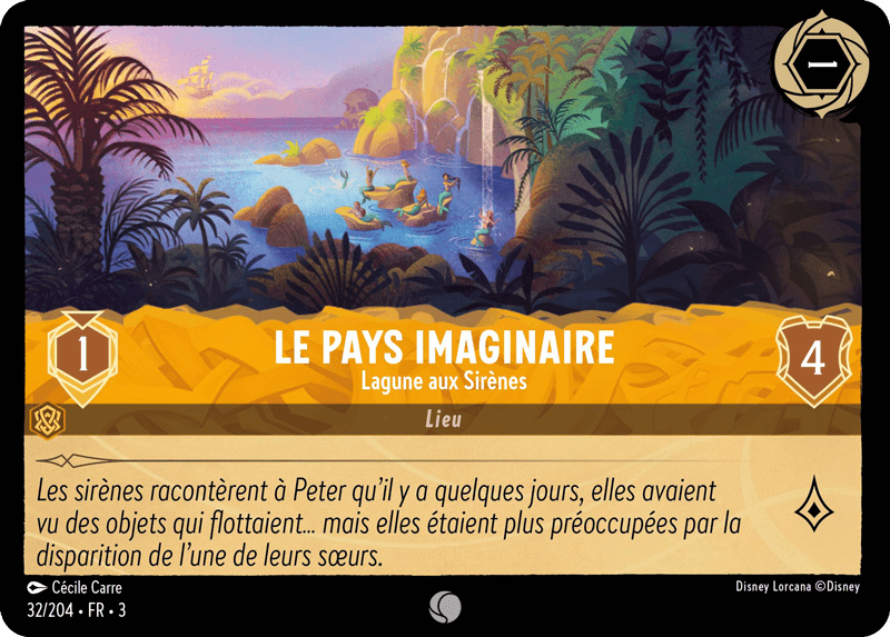 Le Pays Imaginaire - Lagune aux Sirènes 32/204 - Lorcana S3 FR