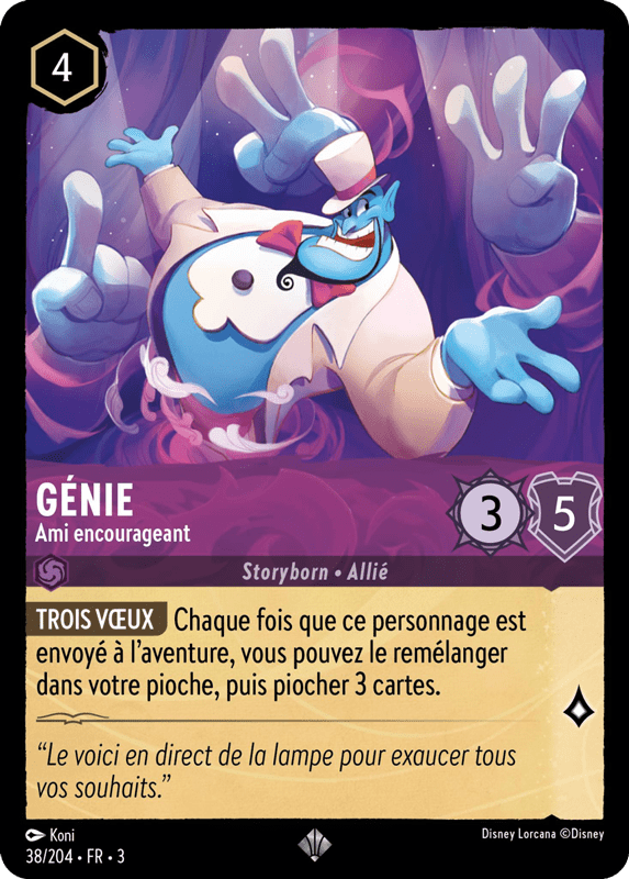 Génie - Ami encourageant 38/204 - Lorcana S3 FR