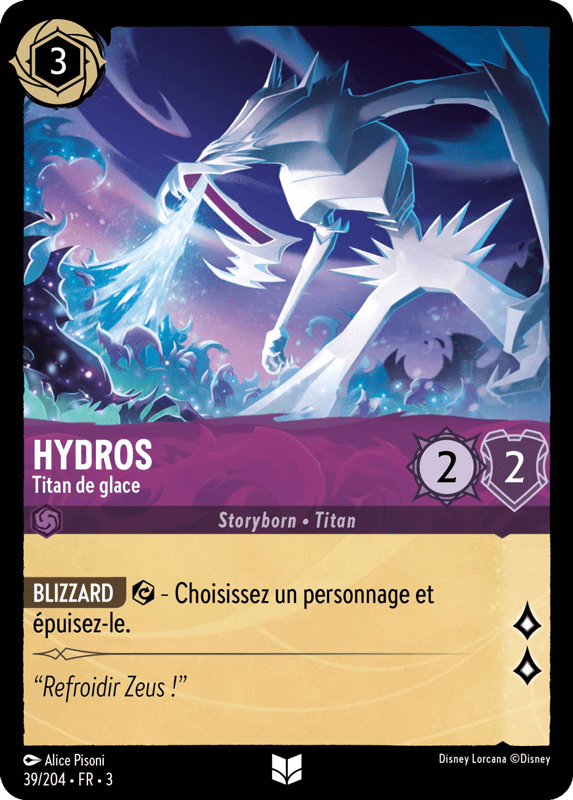 Hydros - Titan de glace 39/204 - Lorcana S3 FR