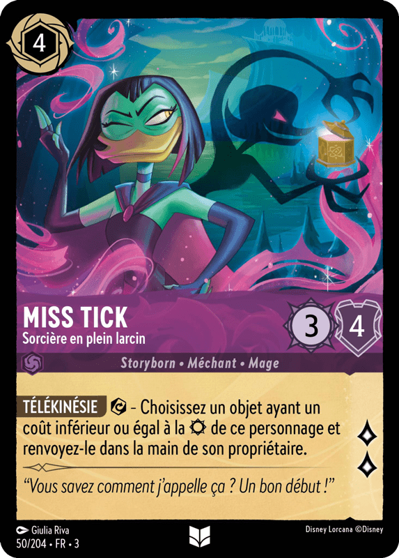 Miss Tick - Sorcière en plein larcin 50/204 - Lorcana S3 FR