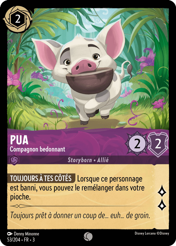 Pua - Compagnon bedonnant 53/204 - Lorcana S3 FR