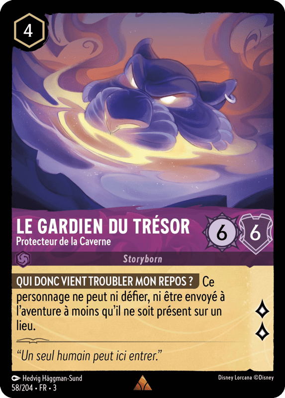 Le Gardien du trésor - Protecteur de la cave 58/204 - Lorcana S3 FR