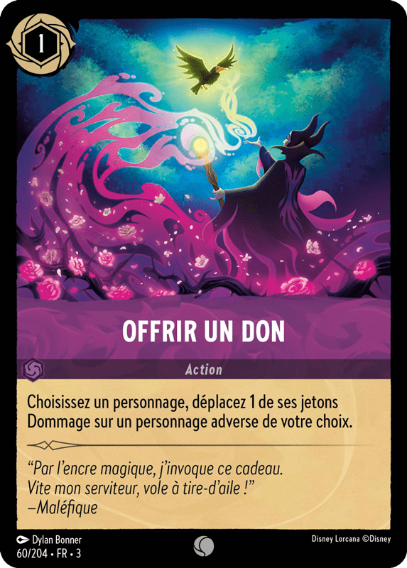 Offrir un don - Action 60/204 - Lorcana S3 FR