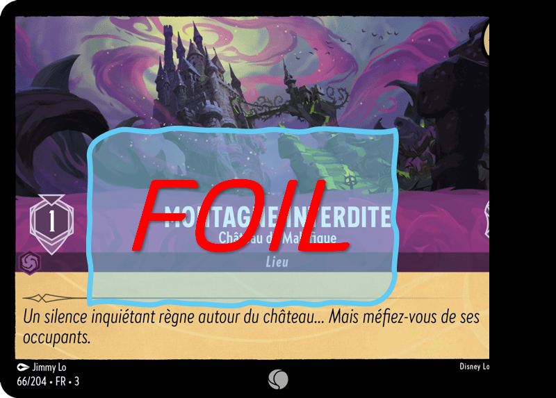 Montagne interdite - Château de Maléfique FOIL [66/204 FR 3]