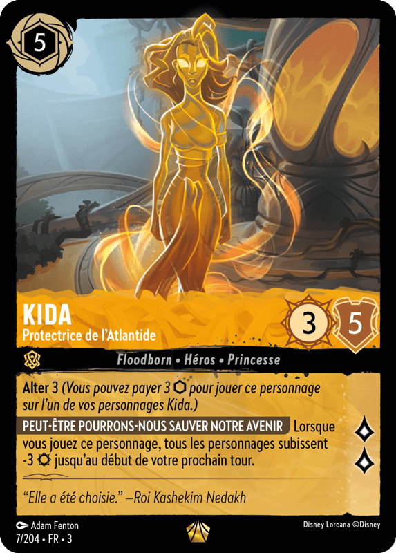 Kida - Protectrice de lAtlantide 7/204 - Lorcana S3 FR