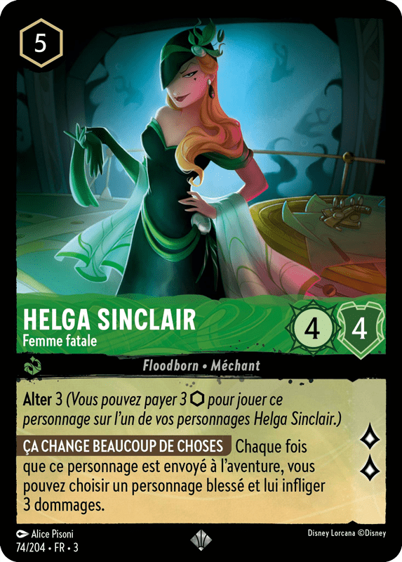 Helga Sinclair - Femme fatale 74/204 - Lorcana S3 FR