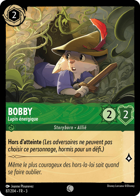 Bobby - Lapin énergique 87/204 - Lorcana S3 FR