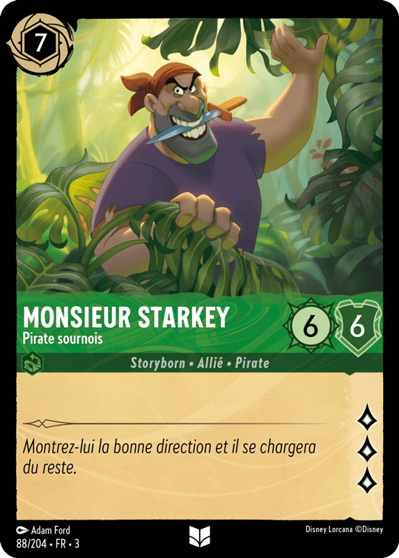 Monsieur Starkey - Pirate sournois 88/204 - Lorcana S3 FR