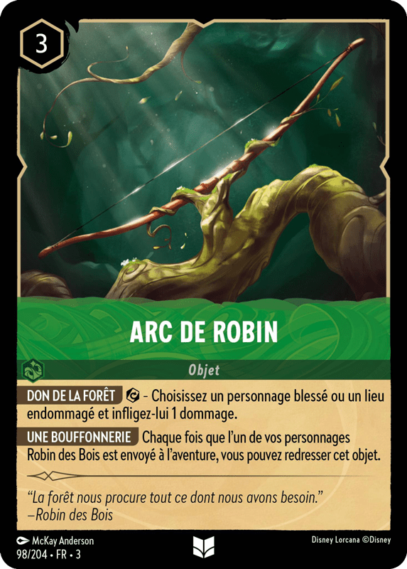 Arc de Robin - Objet 98/204 - Lorcana S3 FR