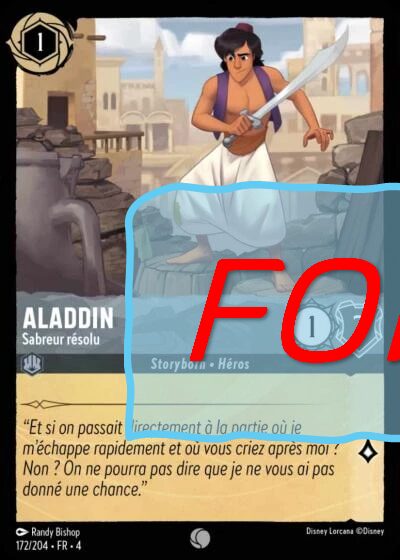 Aladdin - Sabreur résolu FOIL [172/204 FR 4]