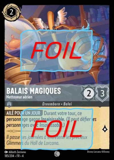 Balais magiques - Nettoyeur aérien FOIL [185/204 FR 4]