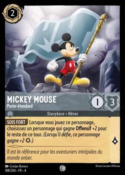 Mickey Mouse - Porte-étendard [188/204 FR 4]
