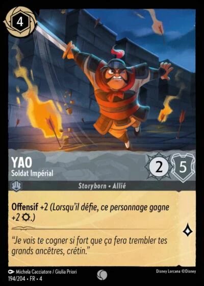 Yao - Soldat Impérial [194/204 FR 4]
