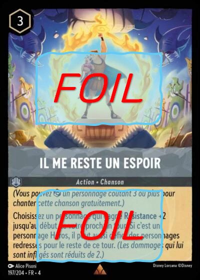 Il me reste un espoir FOIL [197/204 FR 4]