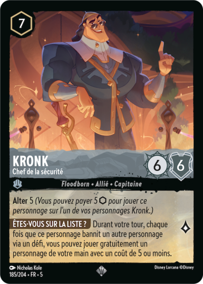 Kronk - Chef de la sécurité [185/204 FR 5]