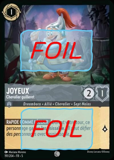 Joyeux - Chevalier guilleret FOIL [191/204 FR 5]