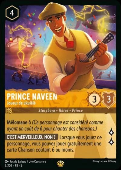 Prince Naveen - Joueur de ukulélé [3/204 FR 5]