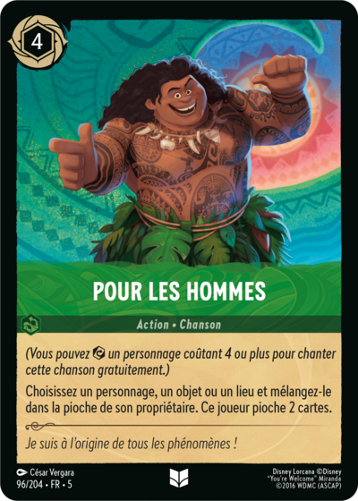 Pour les hommes [96/204 FR 5]