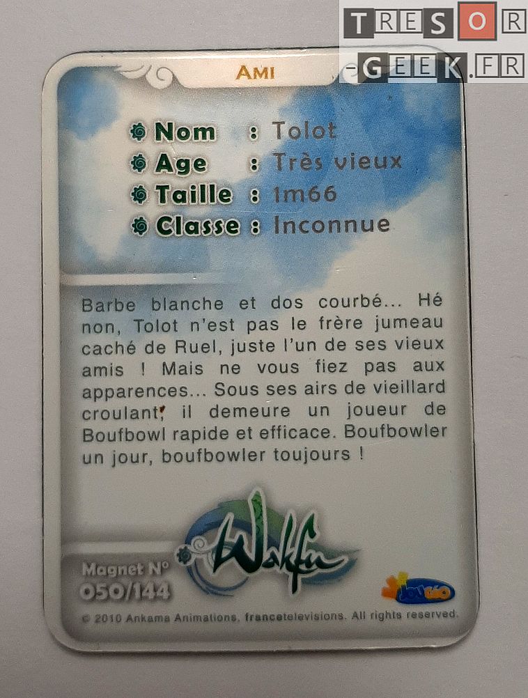 Magnet Wakfu #50: Tolot (épisodes 10/11/12) - lenticulaire