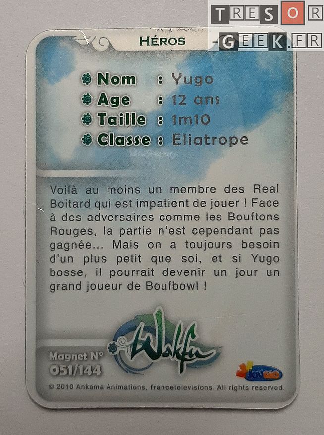 Magnet Wakfu #51: Yugo (épisodes 10/11/12)