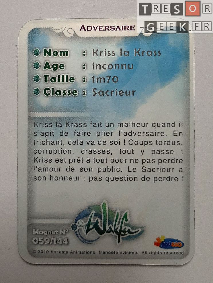 Magnet Wakfu #59: Kriss la Krass (épisodes 10/11/12)