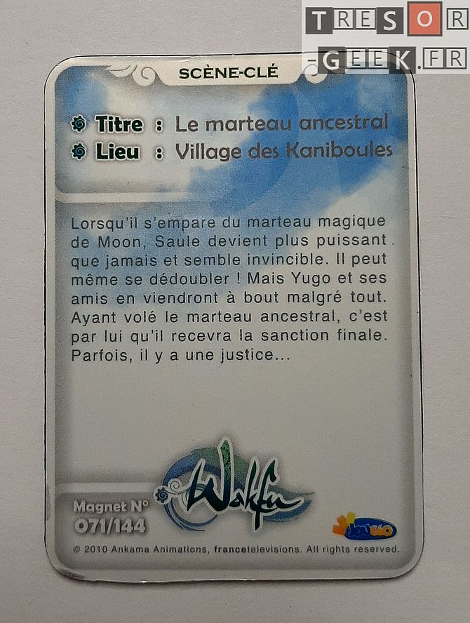 Magnet Wakfu #71: Le marteau ancestral (épisode 14) - lenticulaire