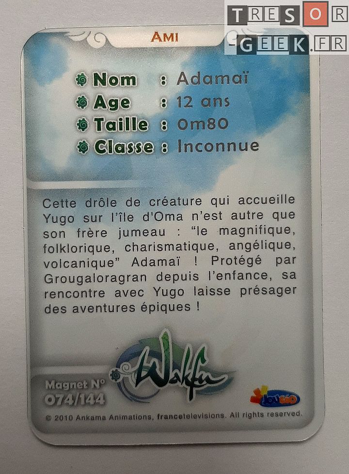 Magnet Wakfu #74: Adamaï (épisode 15)