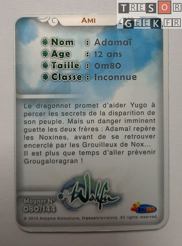 Magnet Wakfu #80: Adamaï (épisode 16)