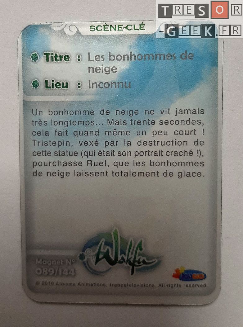 Magnet Wakfu #89: Les bonhommes de neige (épisode 17)