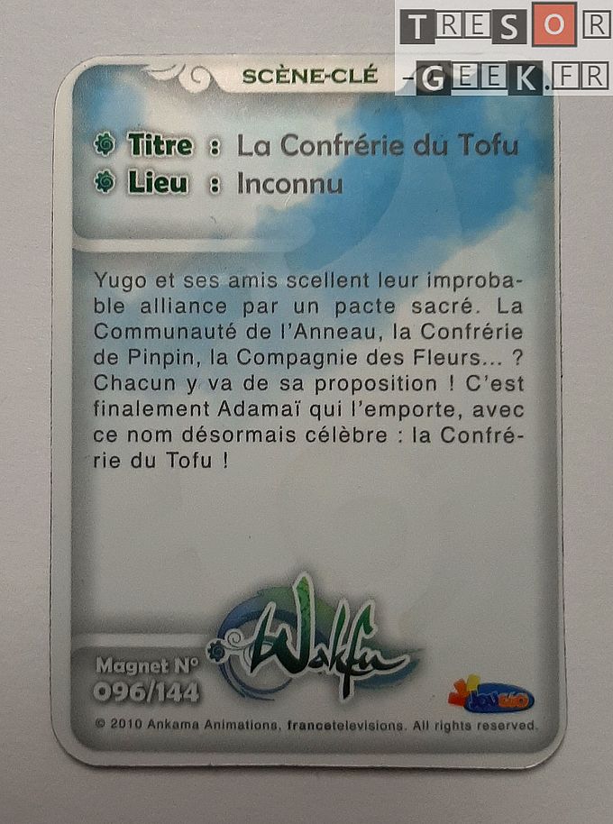 Magnet Wakfu #96: La Confrérie du Tofu (épisode 18)