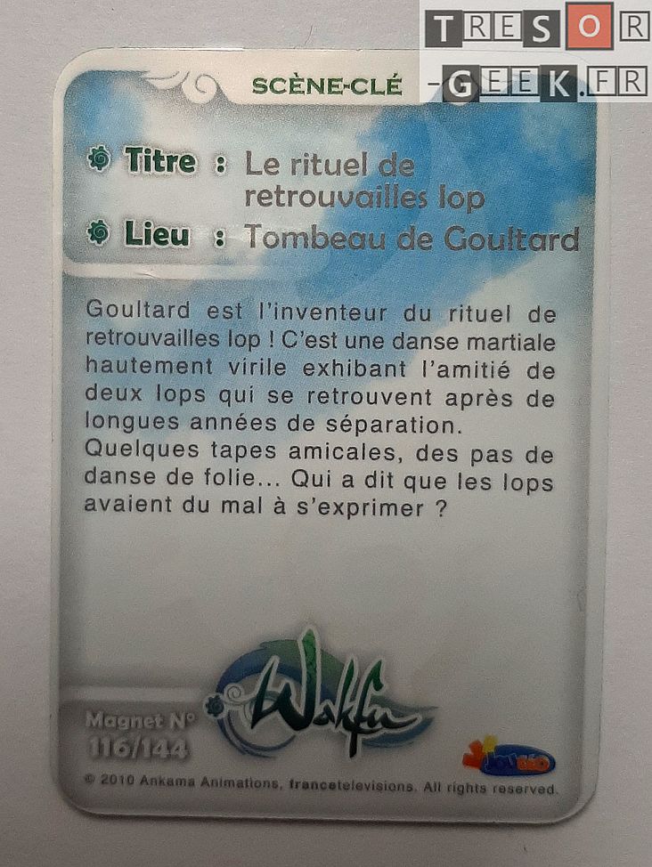 Magnet Wakfu #116: Le rituel de retrouvailles lop (épisode 22)