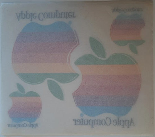 planche anciens autocollants Apple Computer originaux